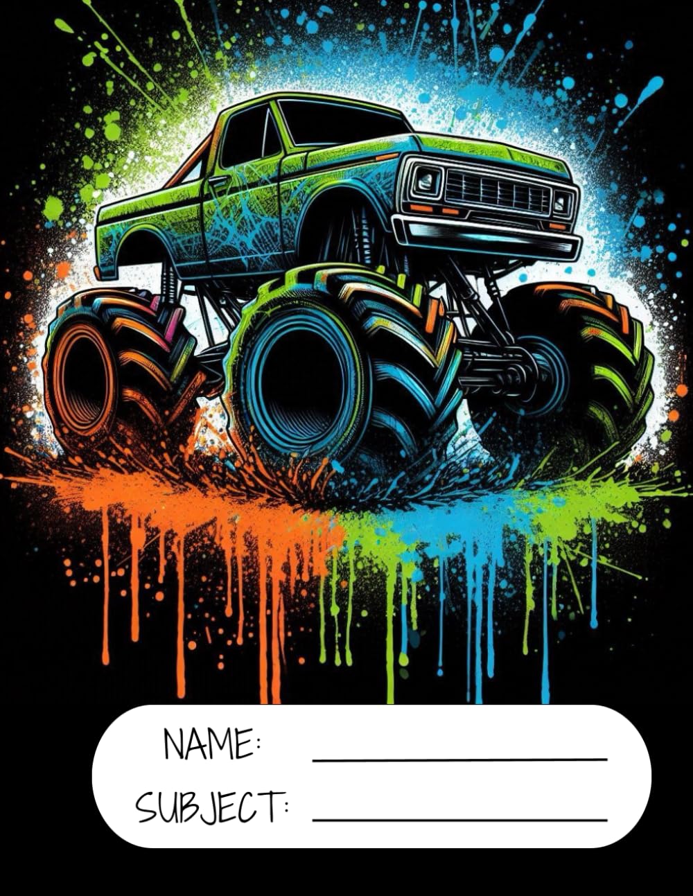 Back to School 7mm lined notebook: 80 page